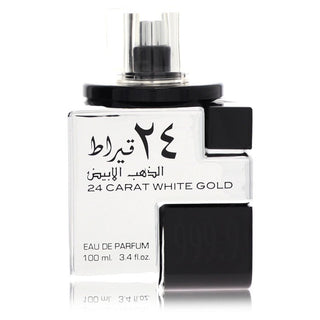 Lattafa 24 Carat White Gold by Lattafa Eau De Parfum Spray (Unisex Unboxed) 3.4 oz for Men